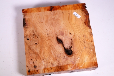 Block Yew Burl 200x200x50mm - Eib1007