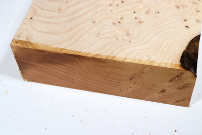 Block Ash Burl 200x200x65mm - Esch0307