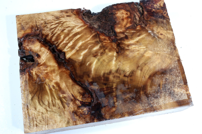 Block Golden Madrone Burl 225x170x53mm - GMadr0473