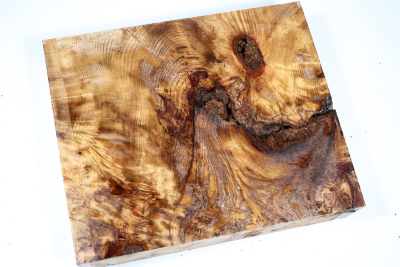 Block Golden Madrone Burl 275x230x55mm - GMadr0508