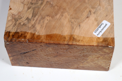 Block Hornbeam Burl spalted 190x135x65mm - GestBu0625