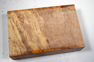 Block Hornbeam spalted 260x170x65mm - GestBu0636