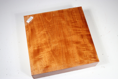 Block Honduran Mahogany / Swietenia curly 200x200x50mm - Swiet0088