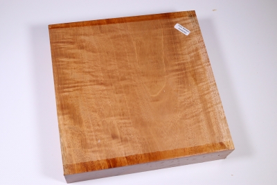 Block Honduran Mahogany / Swietenia curly 230x230x50mm - Swiet0004