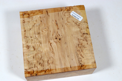Klotz Karelische Maserbirke 130x130x57mm - KarMB2796 Klotz Karelische Maserbirke 130x130x57mm - KarMB2796