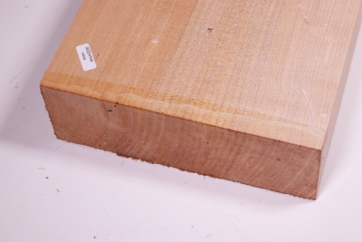 Klotz Muschelahorn schlicht 295x205x65mm - Ahorn0206