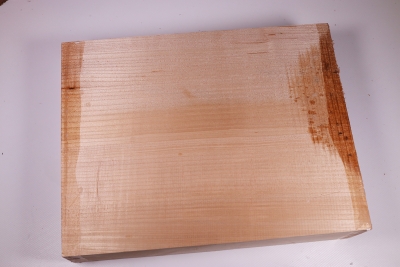 Block Qulited Maple plain 305x235x65mm - Ahorn0170