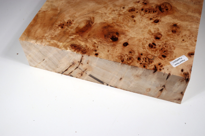 Block Poplar Burl 250x250x65 mm  - PapM0221