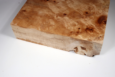 Block Poplar Burl 250x250x65 mm  - PapM0221