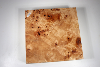 Block Poplar Burl 250x250x65 mm  - PapM0221