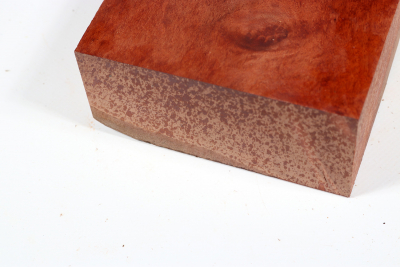 Block Red Resin Burl 120x115x50mm - RedRe0244