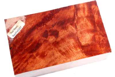 Block Red Resin Burl 122x74x37mm - RedRe0287