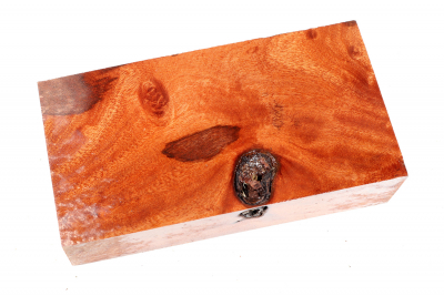 Block Red Resin Burl 155x80x35mm - RedRe0260