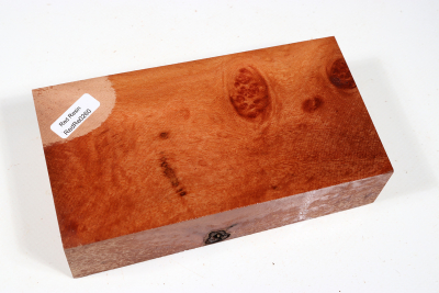 Block Red Resin Burl 155x80x35mm - RedRe0260