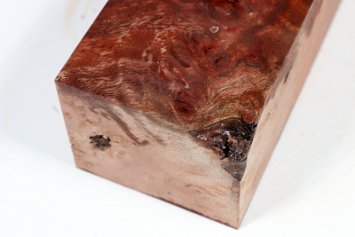 Block Red Resin Burl 160x65x55mm - RedRe0246