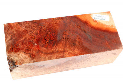 Block Red Resin Burl 160x65x55mm - RedRe0246