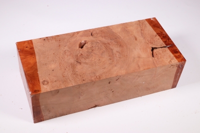 Block Red Resin Burl 210x95x55mm - RedRe0188