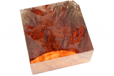 Block Red Resin Burl 95x93x47mm - RedRe0242