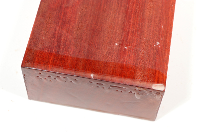 Block Satiné / Bloodwood 220x95x50mm  - Blood0132