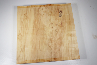 Klotz eschenblättriger Ahorn Maser 320x320x48mm - EsAh0196