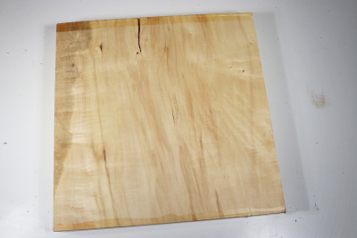 Klotz eschenblättriger Ahorn Maser 320x320x48mm - EsAh0220
