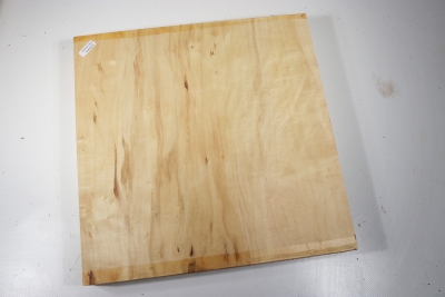 Klotz eschenblättriger Ahorn Maser 320x320x48mm - EsAh0220