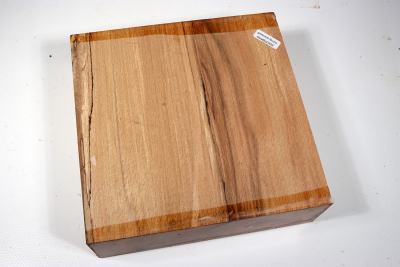 Block Beech spalted 190x190x60mm - GestBu0359