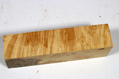 Knife Block Maple Burl - AhoM0374
