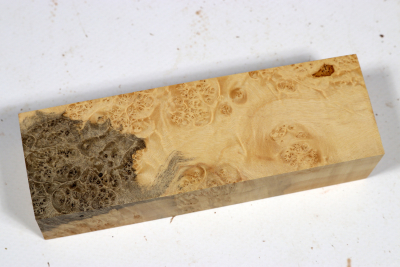 Knife Block Maple Burl - AhoM0374