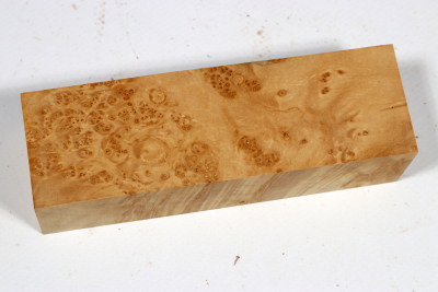 Knife Block Maple Burl - AhoM0382