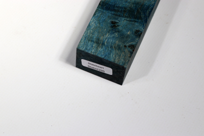 Knife Blank Maple Burl blue stabilized - Stabi2296