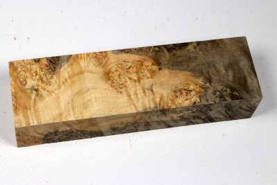 Knife Blank Maple Burl spalted stabilized - Stabi3547
