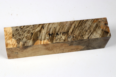 Knife Blank Maple Burl spalted stabilized - Stabi3547