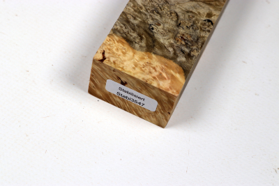 Knife Blank Maple Burl spalted stabilized - Stabi3547