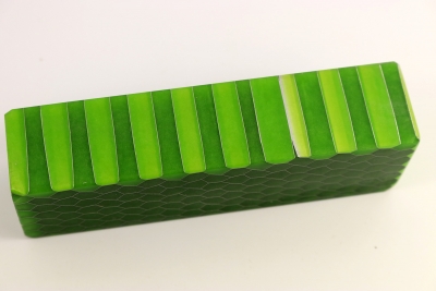 Knife Blank Aluminum Honeycomb lightgreen