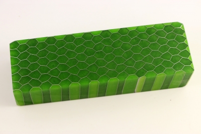 Knife Blank Aluminum Honeycomb lightgreen