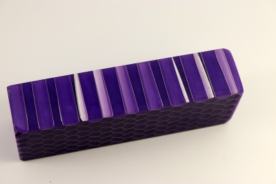 Knife Blank Aluminum Honeycomb purple