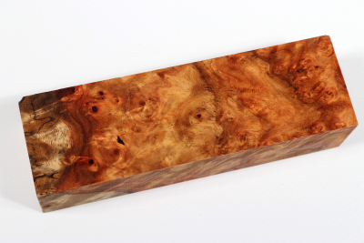 Knife Blank Amboyna Burl stabilized - Stabi2961