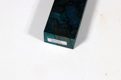 Messergriffblock Buche gestockt blau stabilisiert XCut - Stabi3323