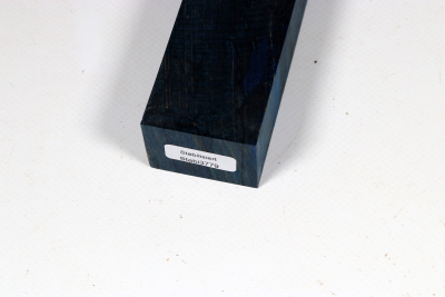 Knife Blank Beech spalted blue stabilized XCut - Stabi3779