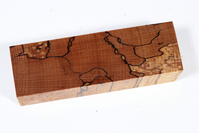 Knife Blank Beech spalted stabilized XCut - Stabi3346