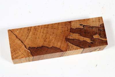 Knife Blank Beech spalted stabilized XCut - Stabi3356