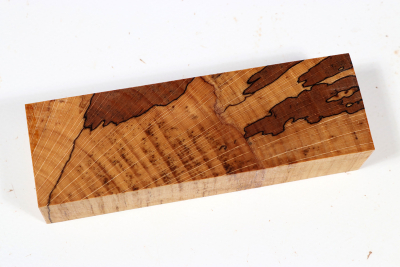 Knife Blank Beech spalted stabilized XCut - Stabi3356