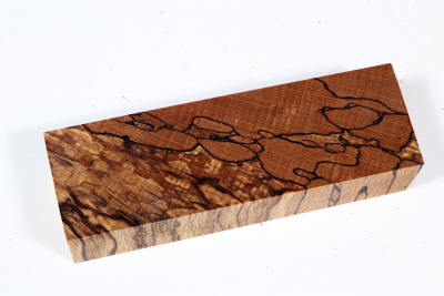 Knife Blank Beech spalted stabilized XCut - Stabi3358