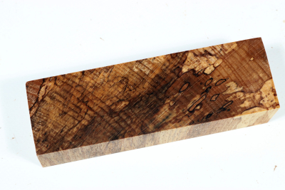 Knife Blank Beech spalted stabilized XCut - Stabi3360