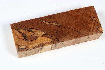 Knife Blank Beech spalted stabilized XCut - Stabi3774