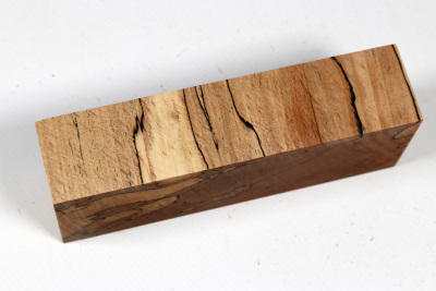 Knife Blank Beech spalted stabilized XCut - Stabi3774