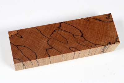 Knife Blank Beech spalted stabilized XCut - Stabi3778
