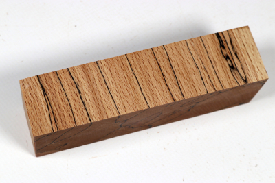 Knife Blank Beech spalted stabilized XCut - Stabi3778