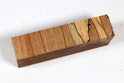 Knife Blank Beech spalted stabilized XCut - Stabi3801